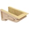 Ekena Millwork 6"W x 12"D x 6"H Wide Scroll Rough Cedar Woodgrain TimberThane Corbel, Primed Tan CORUR06X12X06SCRRCPR - alternate 2